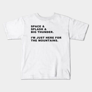 MK Mountains (Black Text) Kids T-Shirt